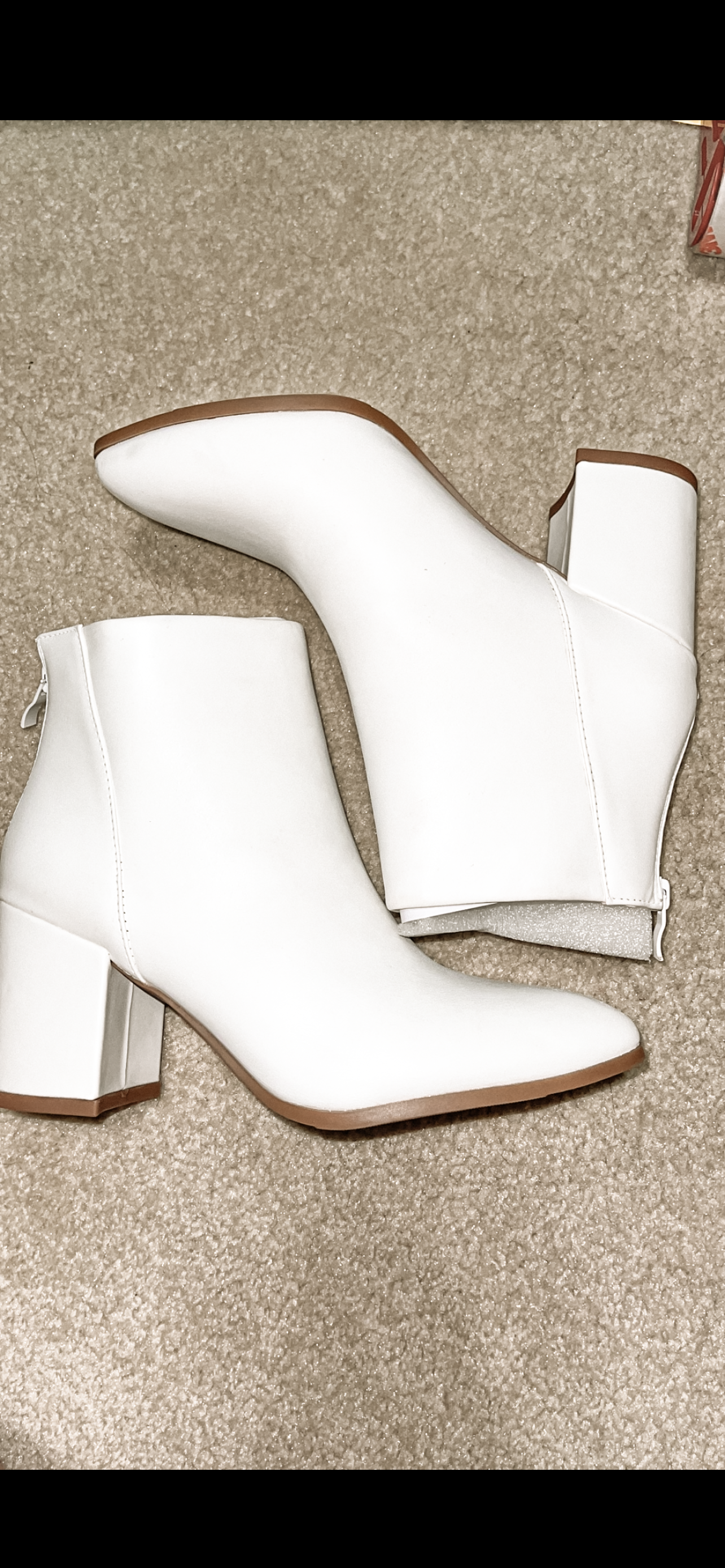 White booties