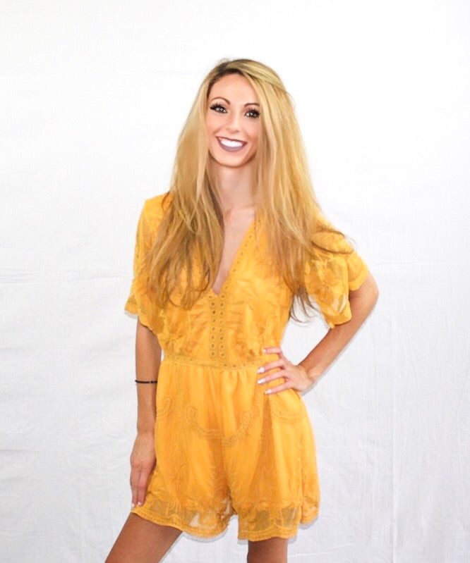 SOPHIA LACE ROMPER - Alexa Maries