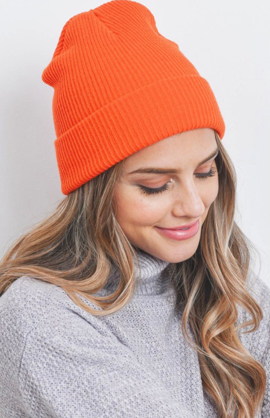 Sweeter than Honey Orange Beanie - Alexa Maries