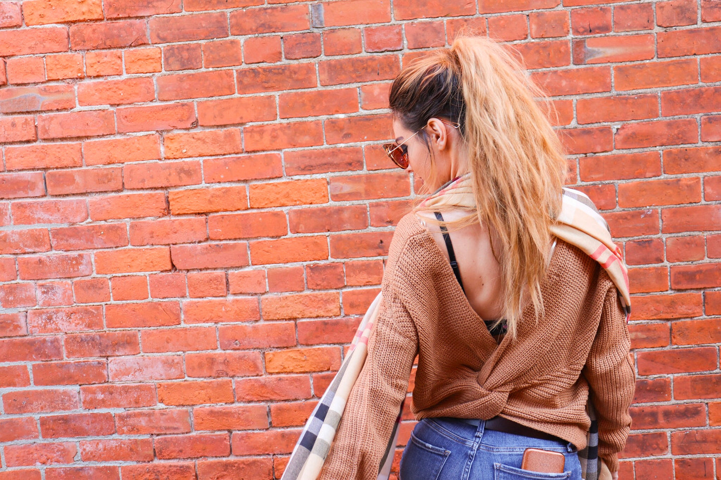 LAYLA TWIST BACK SWEATER - Alexa Maries