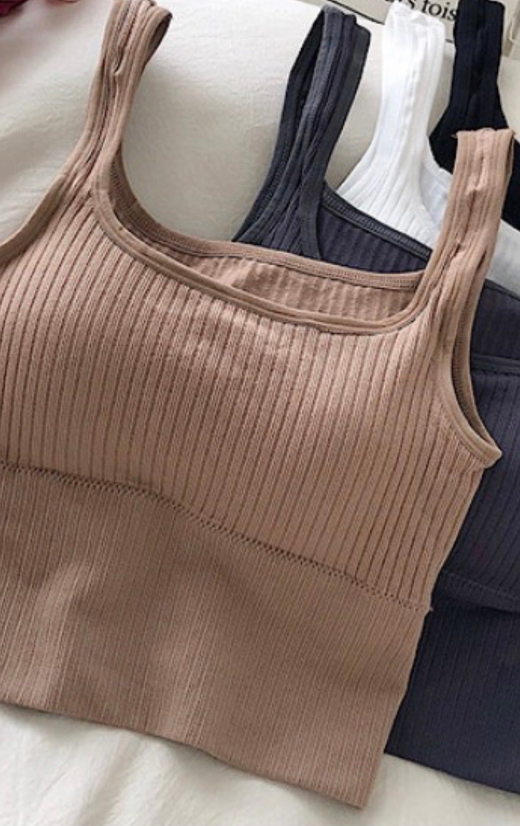 Maggie Ribbed Crop Top - Alexa Maries