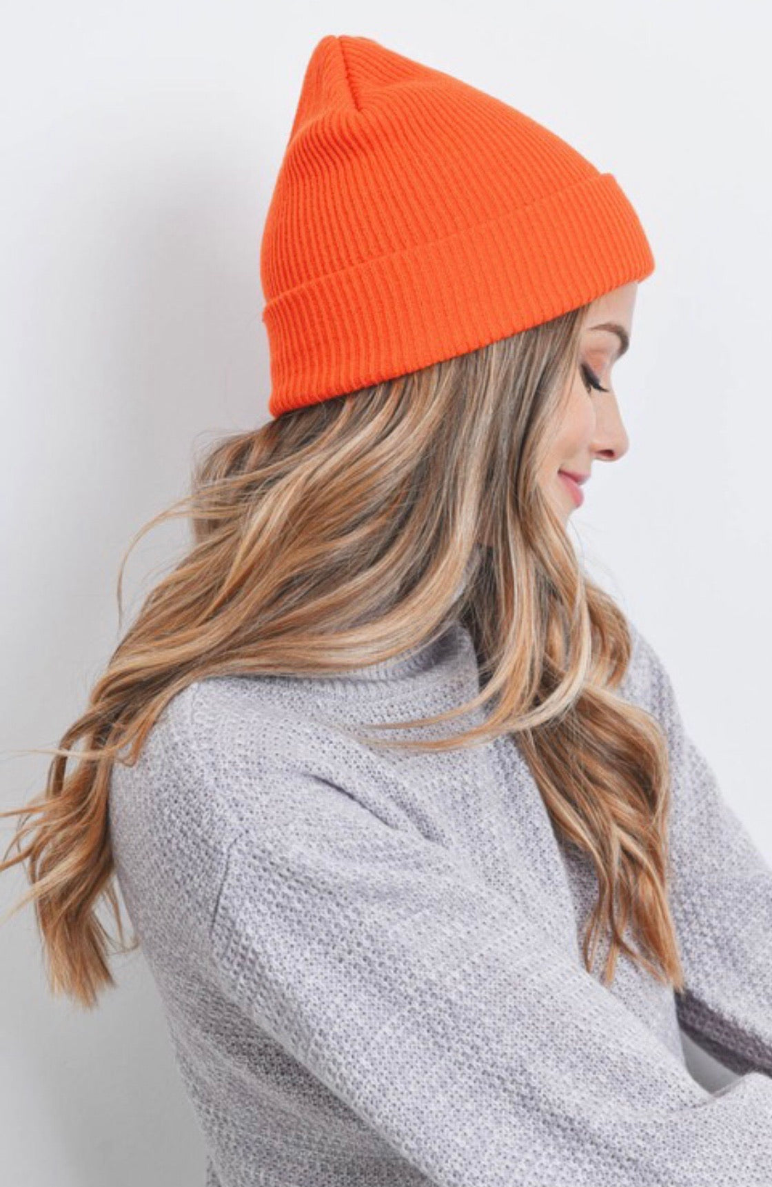 Sweeter than Honey Orange Beanie - Alexa Maries