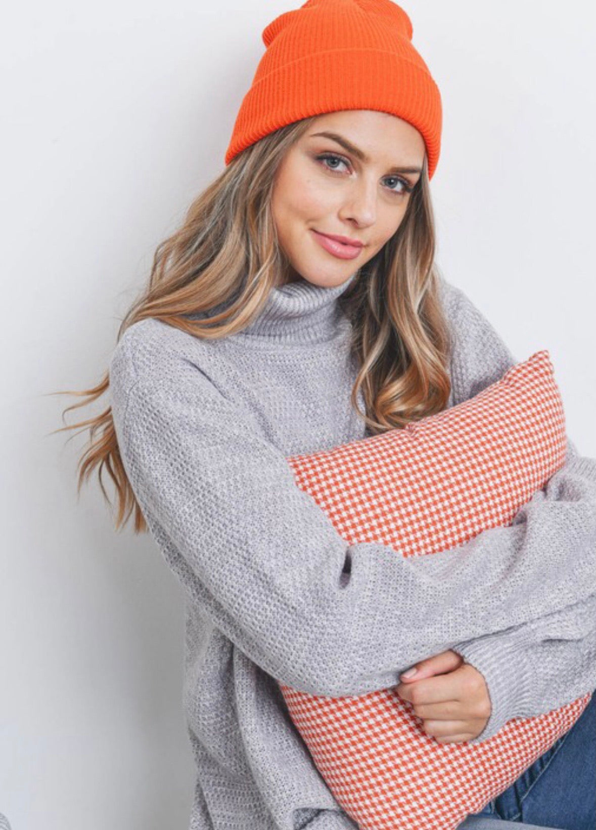 Sweeter than Honey Orange Beanie - Alexa Maries
