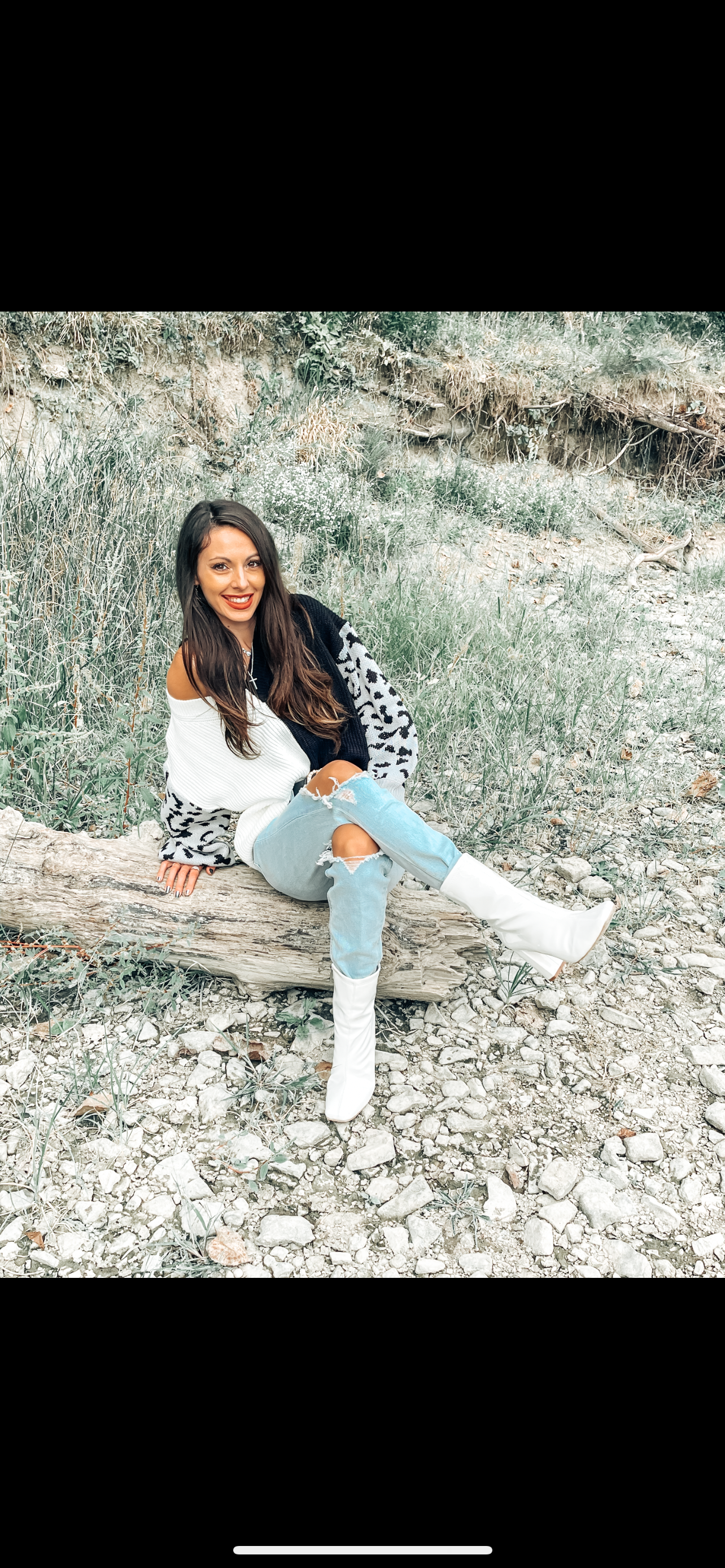 Leopard Sleeve Colorblock Sweater - Alexa Maries