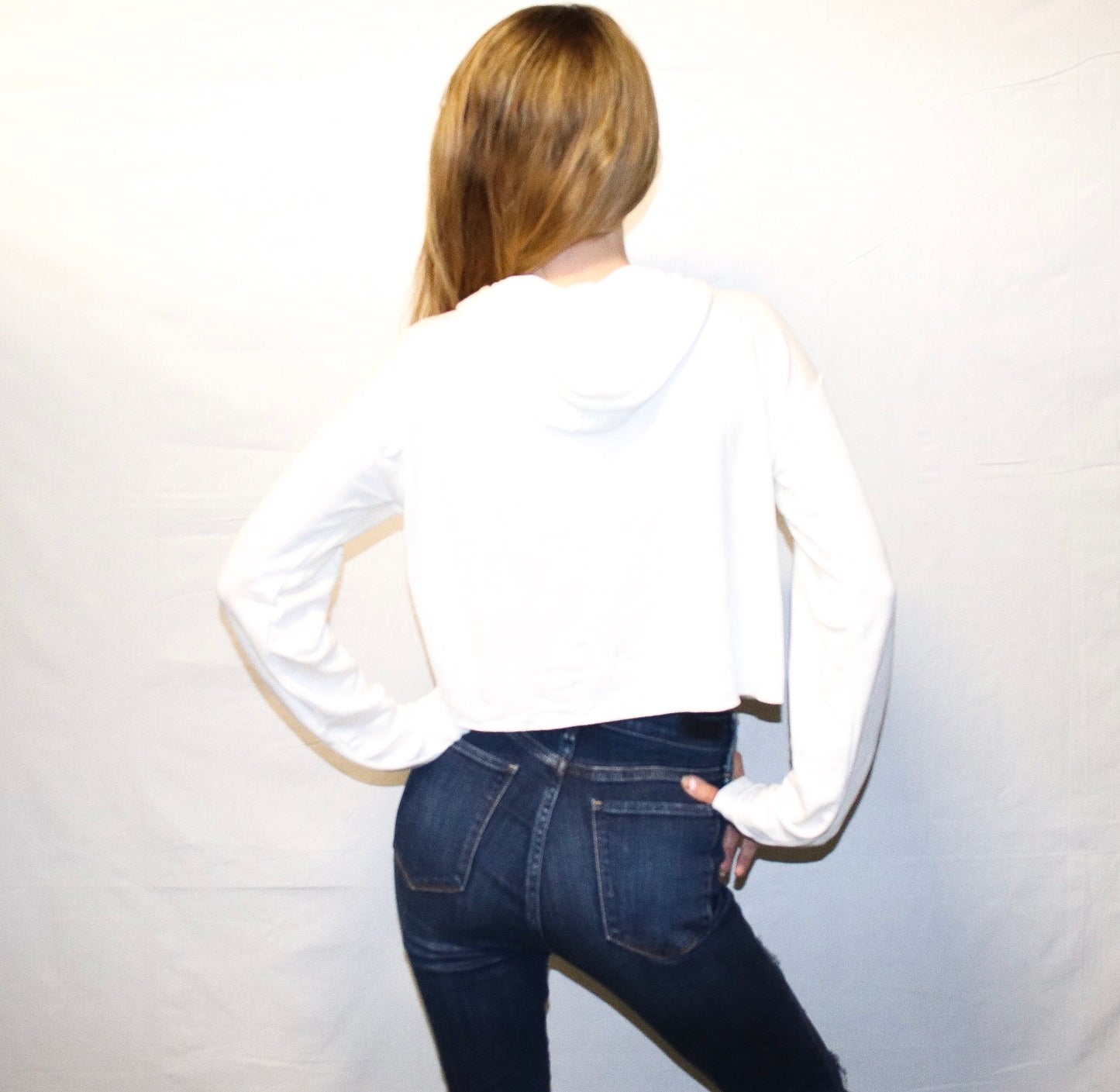 LOVE ME SOME FOOTBALL CROP HOODIE - Alexa Maries