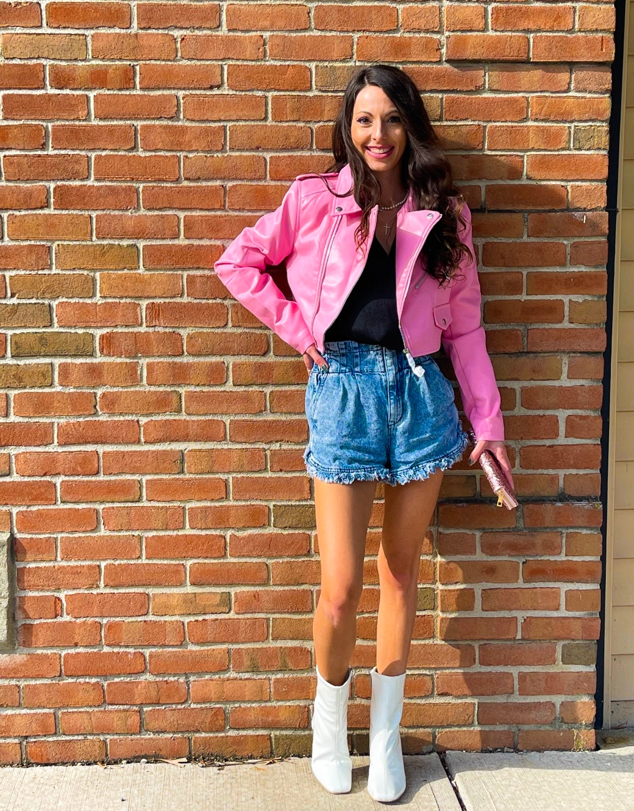 Barbie Pink Leather Jacket