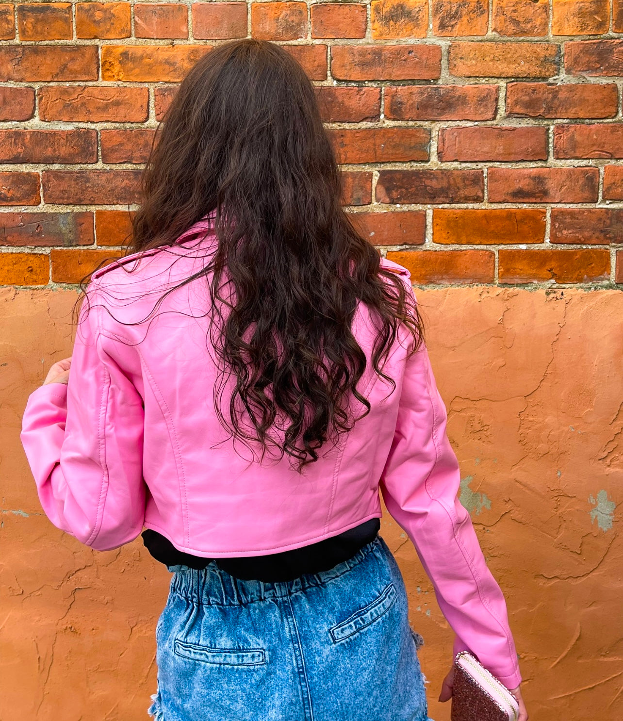 Barbie Pink Leather Jacket