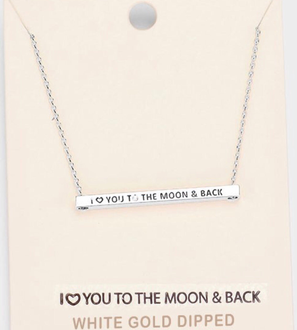 I heart you to the moon and back necklace - Alexa Maries
