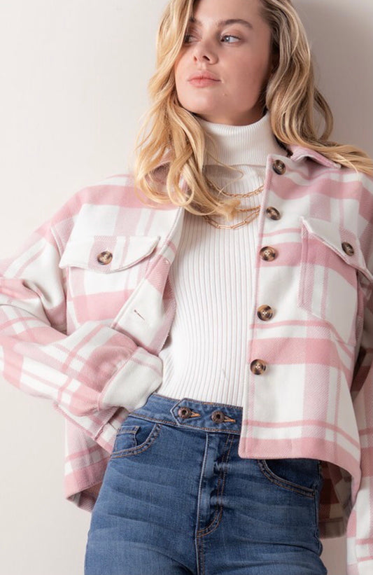 Pretty in Pink Shacket - Alexa Maries