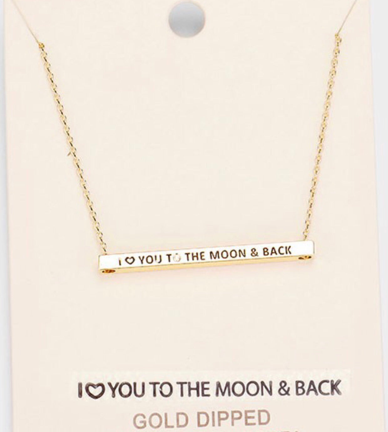 I heart you to the moon and back necklace - Alexa Maries