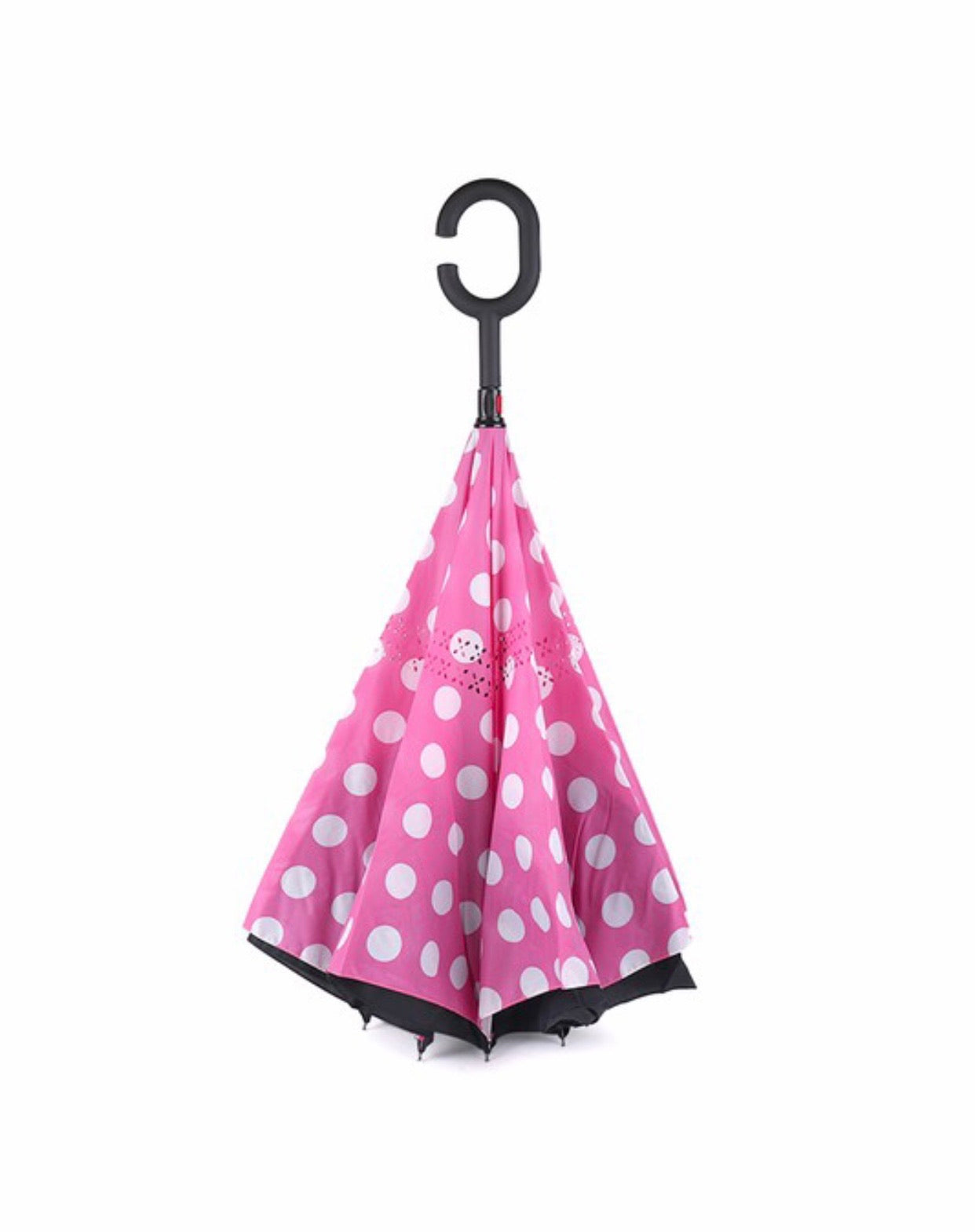 Pink polka dot umbrella - Alexa Maries